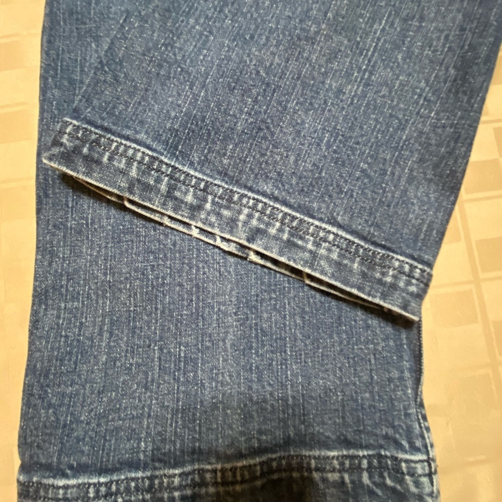 EUC Duluth Trading Company Women's Flare‎ Work Jeans Size 14 Petite 36 X 33 - Picture 3 of 6